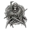 grim reaper 2nd amendment dont tred on me tattoo design idea