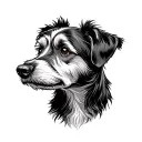 Memorial Dog tattoo design idea