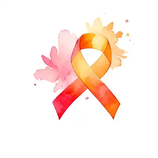 ovarian cancer ribbon wrapped tattoo design idea