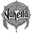 " Nakela " ambigram tattoo that says "Nakela" and spells "Doonie" backwards tattoo design idea