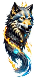 warhammer 40k space wolves tattoo design idea
