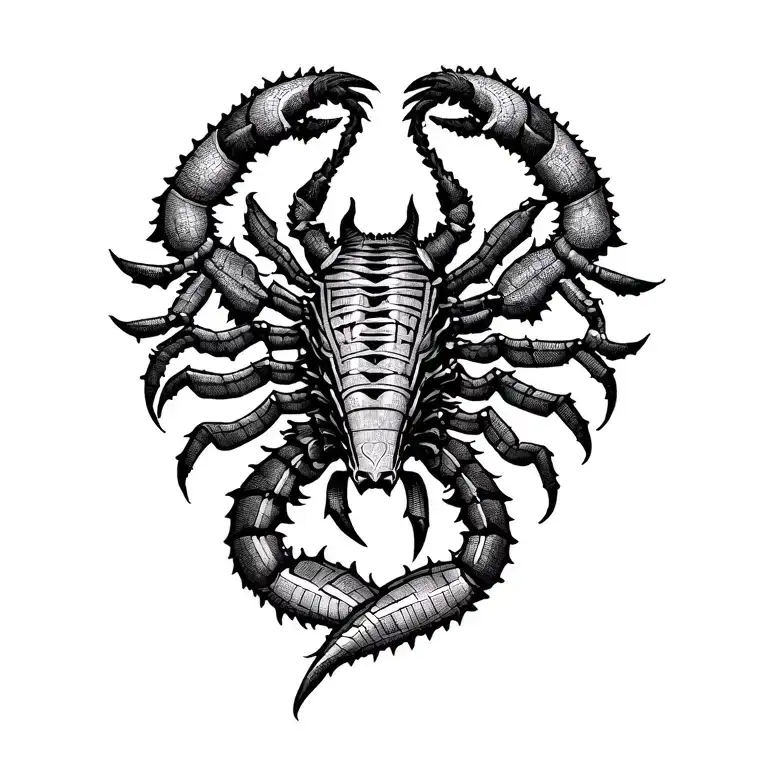 aztec Scorpio tattoo design idea