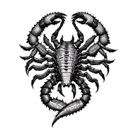 aztec Scorpio tattoo design idea