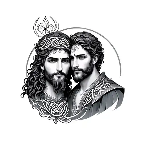 Celtic Father Son tattoo design idea
