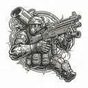 call of duty juggernaut speed cola double tap quic revive logos tattoo design idea
