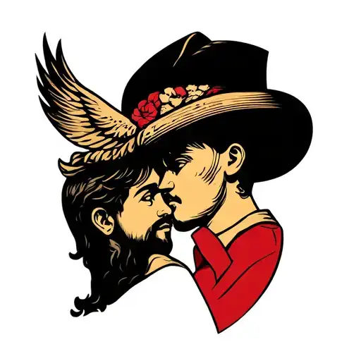 Father And Son Symbol tattoo design idea