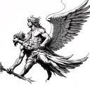 archangel uriel tattoo design idea