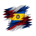 Peru Colombia Flag tattoo design idea