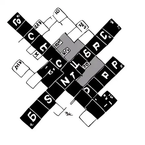 Crossword Puzzle tattoo design idea