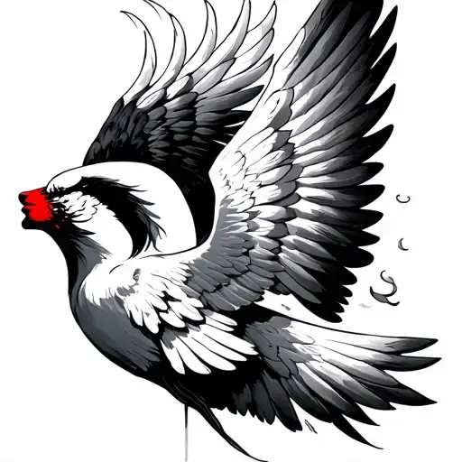 Wind Beneath My Wings tattoo design idea