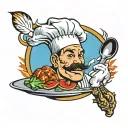 chef men tattoo design idea