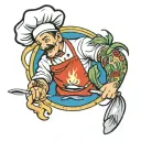 chef men tattoo design idea