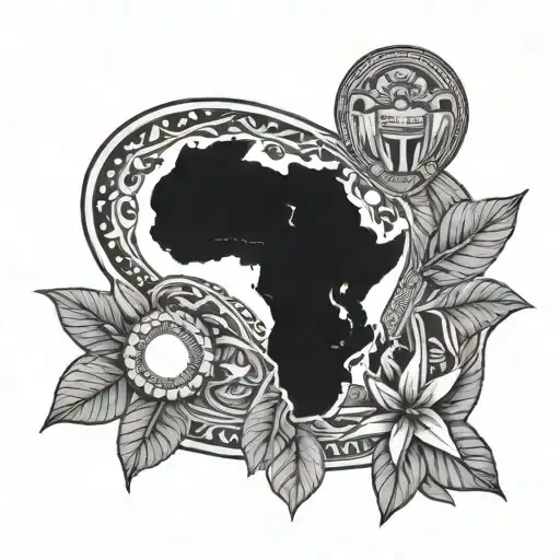 Ghana accra africa tattoo design idea