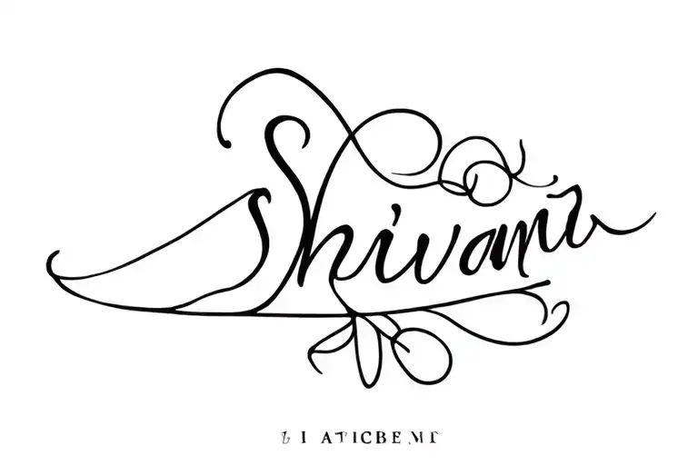 shivani name tattoo design idea