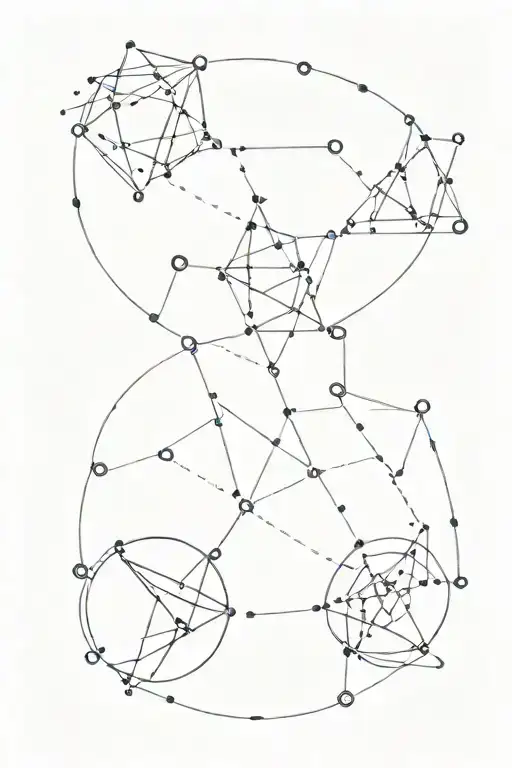 Constellation formed from combining scorpio gemini capricorn aquarius cancer and leo tattoo design idea