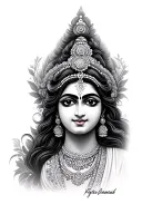 krishna tattoo design idea