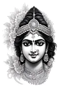 krishna tattoo design idea