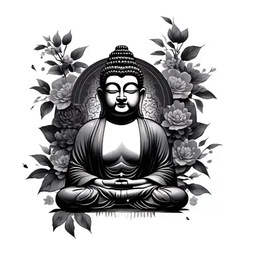 Japanese Buddha tattoo design idea