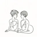 couple tatto that has initial of D&A tattoo design idea