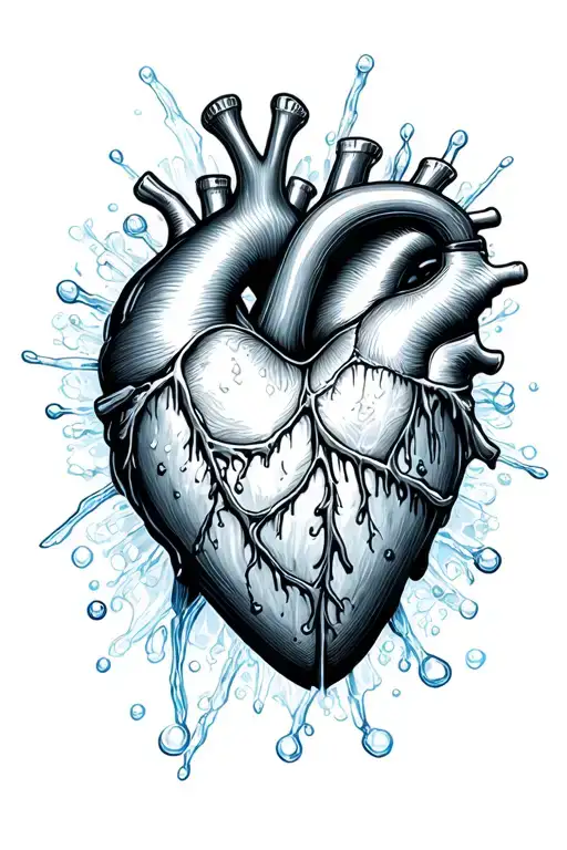 heart on ice ( tattoo design idea