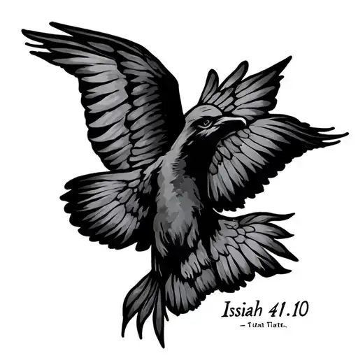 Isaiah 41:10 tattoo design idea