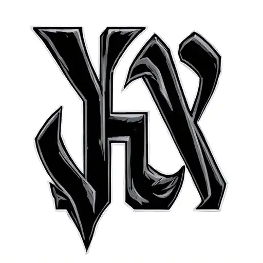 Yahweh in Hebrew letters tattoo design idea