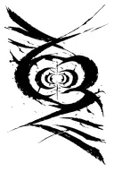 Raw Blackwork Abstract Lettering Bold Strokes Cyber Sigilism FullBody Horror Modern High Contrast Surreal Gothic Express tattoo design idea