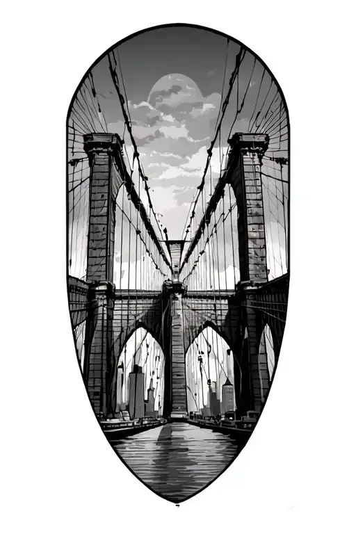 Brooklyn Bridge tattoo design idea