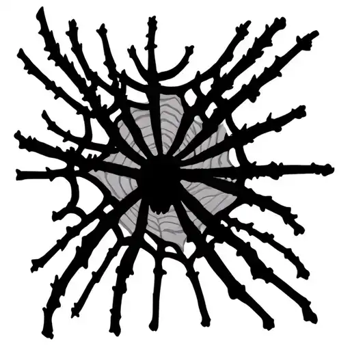 Spider Web Knee tattoo design idea