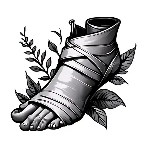 Wrap Around Ankle tattoo design idea