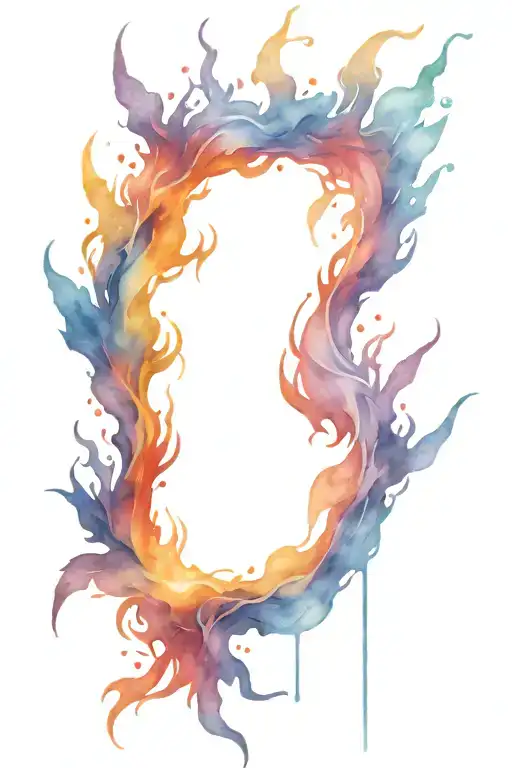 phoneix rising from the ashes symbolizing overcoming PTSD tattoo design idea