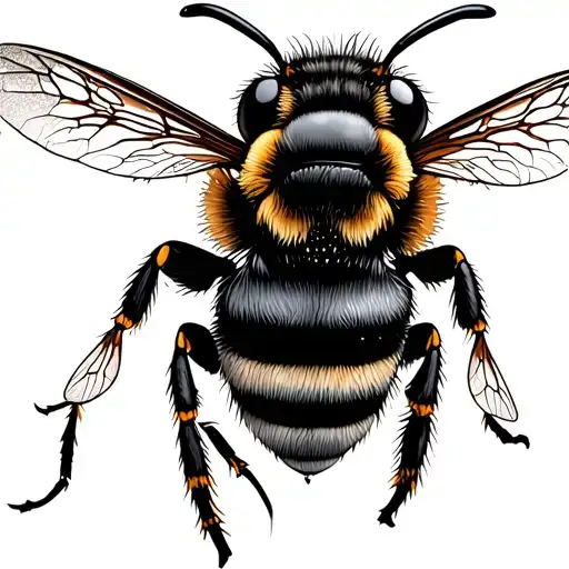 Honey Bee tattoo design idea