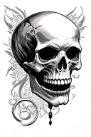 skull 7 deadly sins tattoo design idea