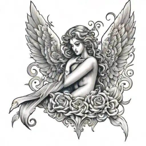 angel numbers 444 888 222 tattoo design idea
