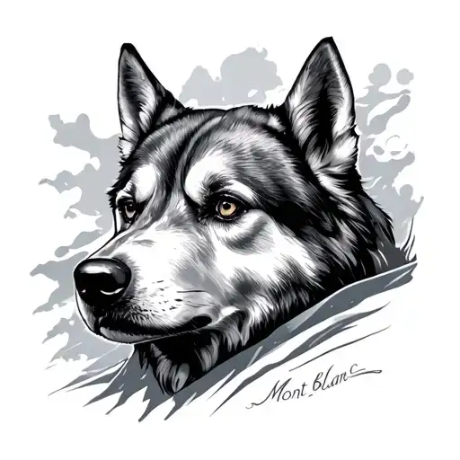 Mont Blanc tattoo design idea