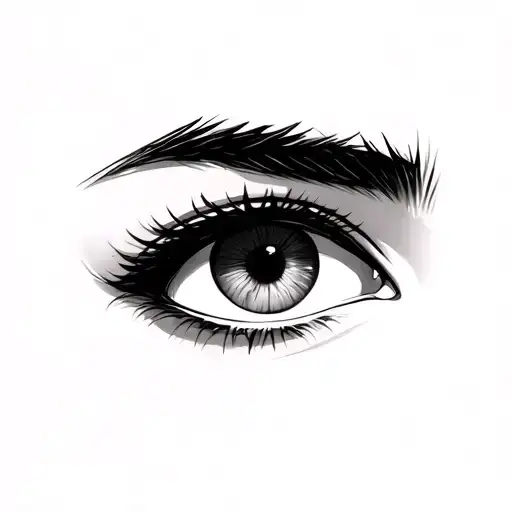 Anime Eye tattoo design idea
