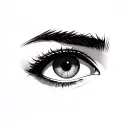 Anime Eye tattoo design idea