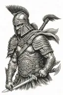 Germanic warrior tattoo design idea