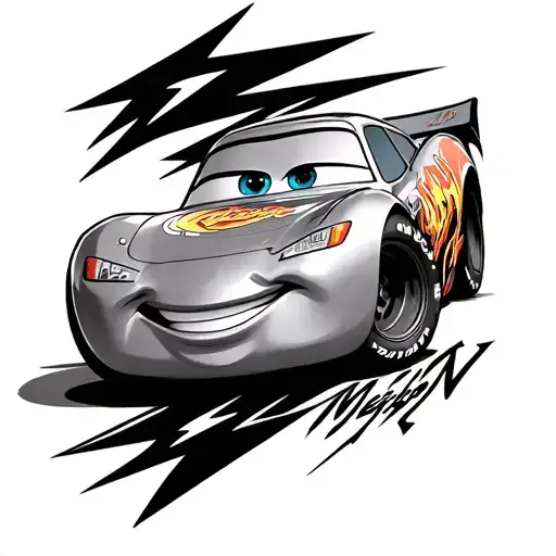 lightning mcqueen tattoo design idea