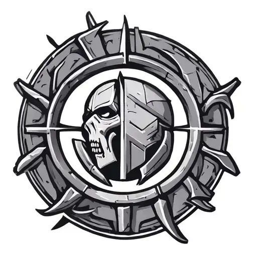 warhammer 40k iron warriors symbol tattoo design idea