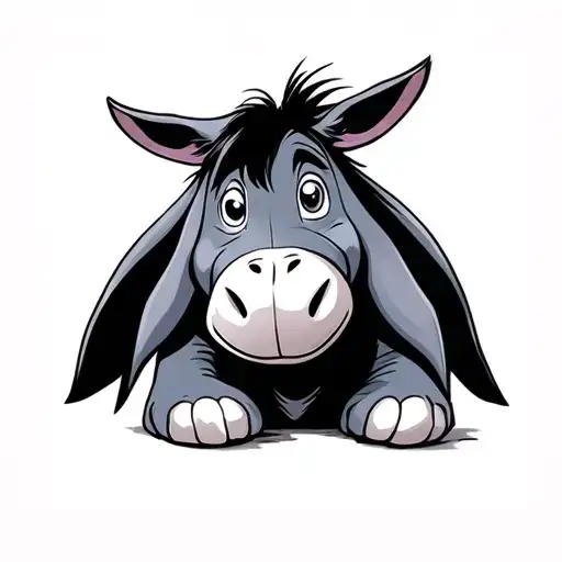 Eeyore tattoo design idea