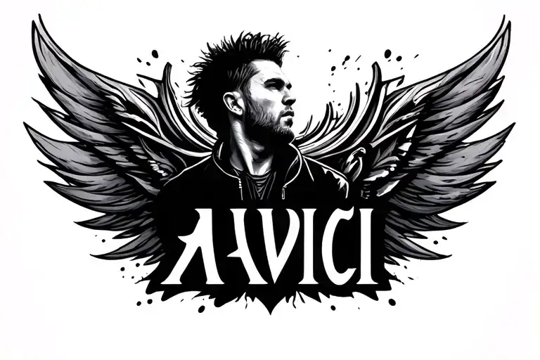 Avicii logo tattoo design idea
