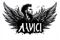 Avicii logo tattoo design idea