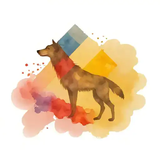 romanian flag, father with childm dacian wolf flag tattoo design idea