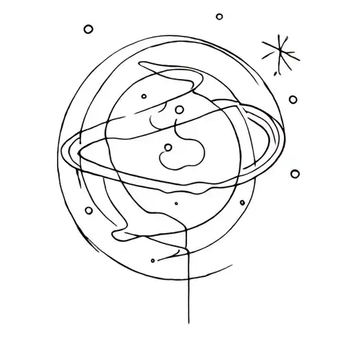 Aries and the planet Mars tattoo design idea