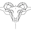Aries and the planet Mars tattoo design idea