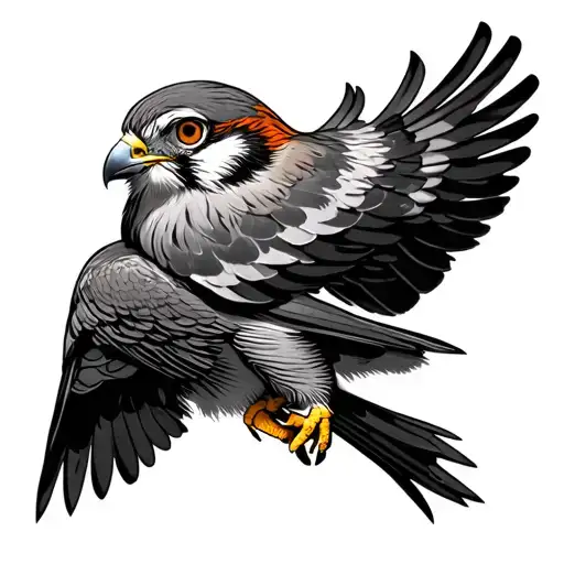 Kestrel tattoo design idea