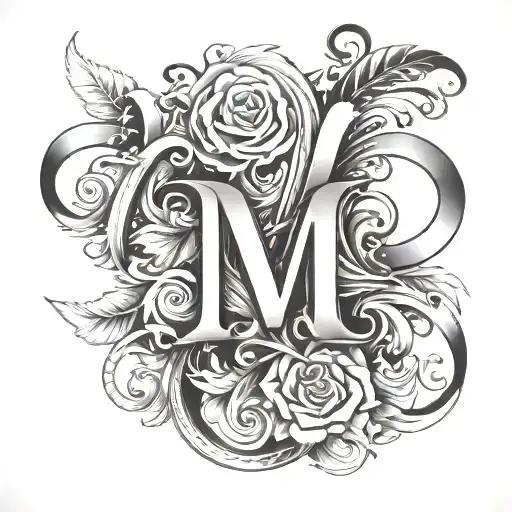 Create a tattoo with the letters M, A, D tattoo design idea