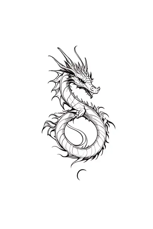 Filler dragon design tattoo design idea