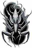 mantis tattoo design idea